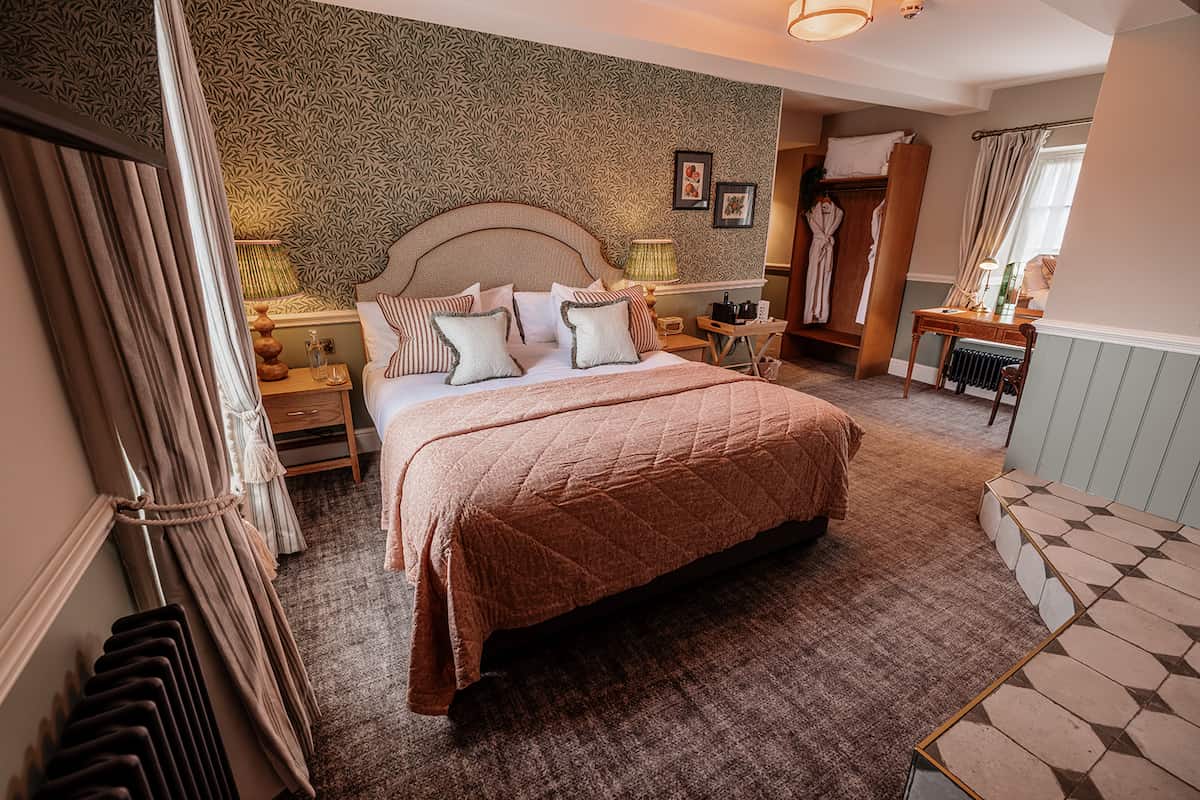 A photograph showing the interior of a bedroom suite at The Ashford Arms
