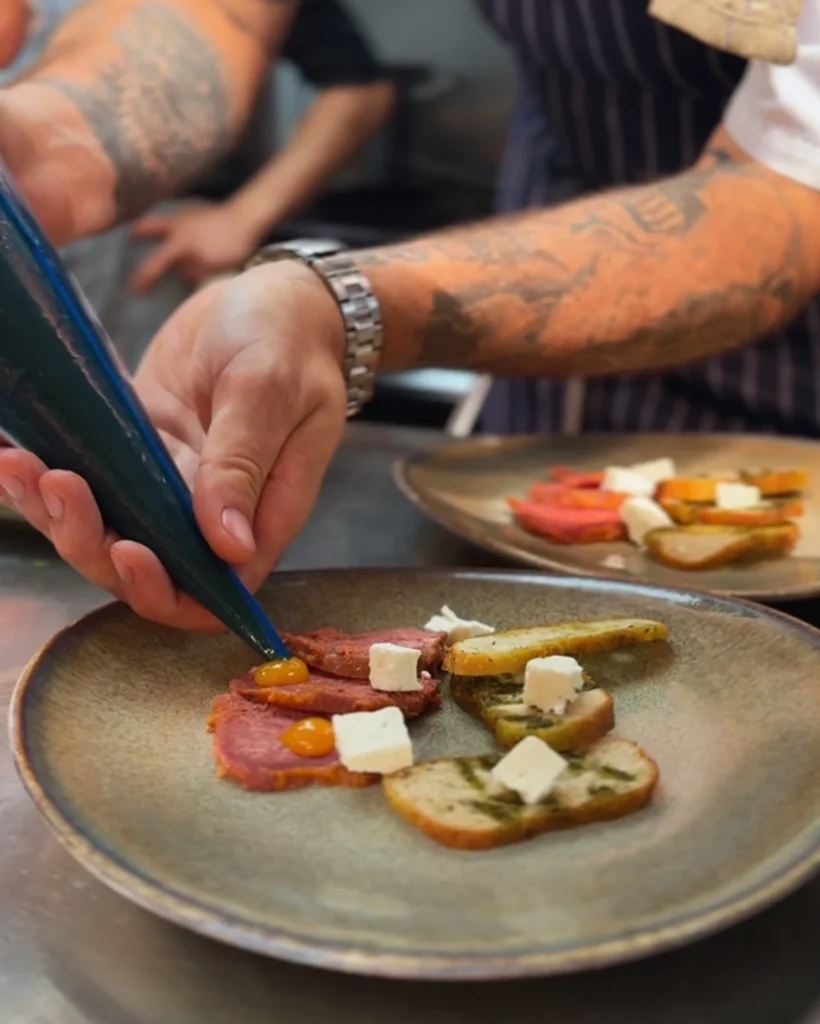 Ashford-AutumnMenu-1 Ox Tongue Pastrami dish at The Ashford Arms